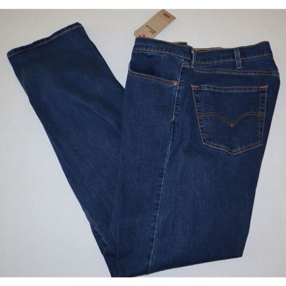 Levi's 505 Men's Sz 38x32 Blue Regular Fit Straight Leg Denim Jeans $70 - Picture 7 of 7